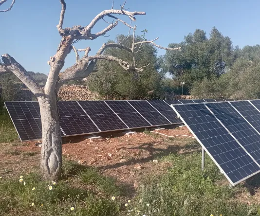 Instalación solar en S'Illot